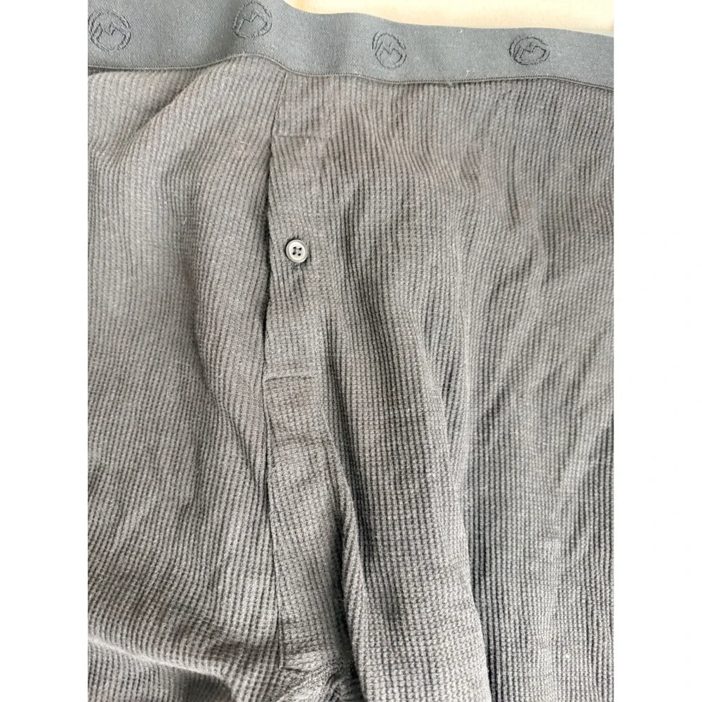 Magellan Outdoors Mens Thermal Base Layer Pants Black Waffle Knit 2XL Long Johns